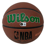 Kevin Garnett Signed Wilson NBA Boston Celtics Logo Basketball BAS
