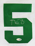 Kevin Garnett Boston Signed White Basketball Jersey JSA QR