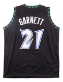 Kevin Garnett Minnesota Signed Black Basketball Jersey JSA QR