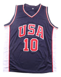 Kevin Garnett USA Signed Navy Basketball Jersey JSA QR