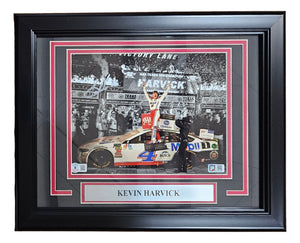 Kevin Harvick Signed Framed 8x10 NASCAR Victory Photo BAS Sports Integrity