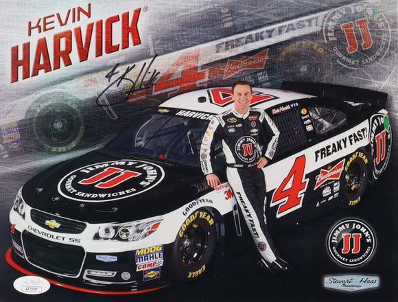 Kevin Harvick Signed 8x10 NASCAR Jimmy John's Photo JSA