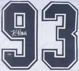 Kevin Nash The Longest Yard Signed White Engleheart Football Jersey Schwartz