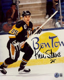Kevin Stevens Signed 8x10 Pittsburgh Penguins Photo BAS BW83031