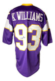 Kevin Williams Minnesota Signed Purple Football Jersey JSA ITP Hologram