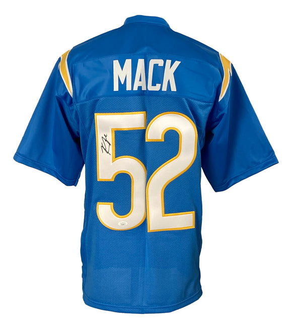 Khalil Mack Signed Custom Powder Blue Pro-Style Football Jersey JSA Sports Integrity