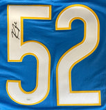 Khalil Mack Signed Custom Powder Blue Pro-Style Football Jersey JSA Sports Integrity