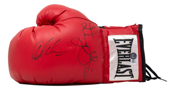 Amir Khan Danny Garcia Signed Left Red Everlast Boxing Glove BAS