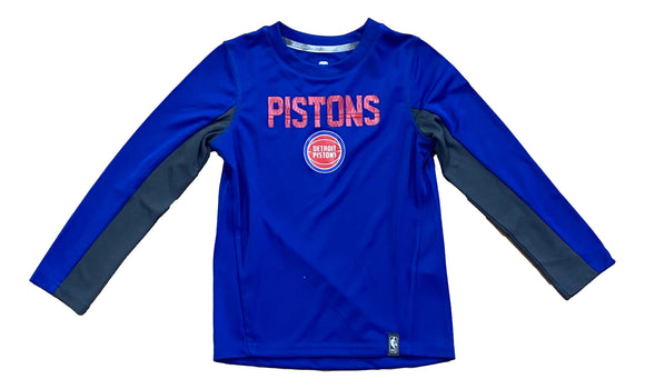 Detroit Pistons Juniors Long Sleeve Shirt Sports Integrity