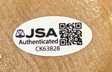 Kirk Gibson Los Angeles Dodgers Signed Tan Louisville Slugger Bat JSA QR