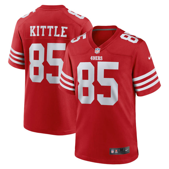 George Kittle San Francisco 49ers Red Nike Game Jersey
