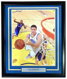 Klay Thompson Signed Framed 16x20 Golden State Warriors Photo JSA