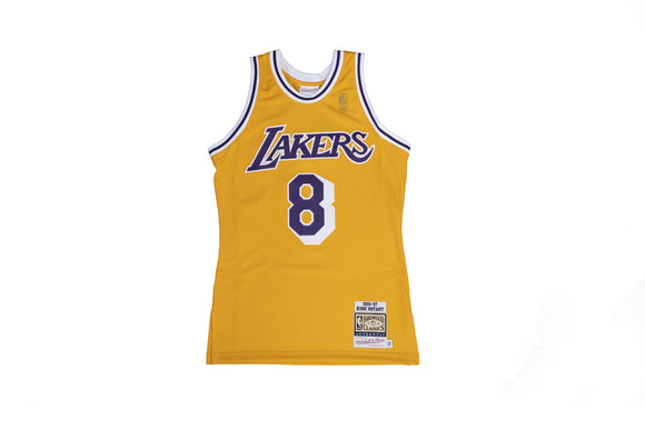 Kobe Bryant 8 Los Angeles Lakers M&N 1996-97 Black Jersey