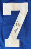 Kon Knueppel Duke Signed Blue College Basketball Jersey JSA Hologram