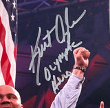 Kurt Angle Signed 8x10 Photo Olympic Hero Inscription BAS Hologram Sports Integrity