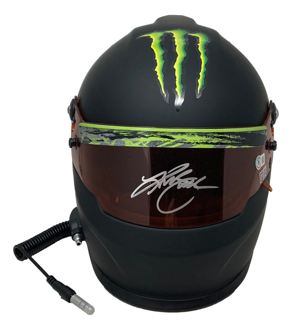 Kurt Busch Signed NASCAR Monster Energy Full Size Replica Racing Helmet BAS Sports Integrity