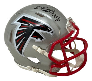 atlanta falcons mini football helmet Kyle Pitts Signed Atlanta Falcons Flash Mini Speed Helmet BAS