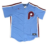 Kyle Schwarber Signed Philadelphia Philles Nike Throwback Replica Jersey PSA/DNA