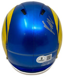 Kyren Williams Signed Los Angeles Rams Mini Speed Helmet BAS ITP