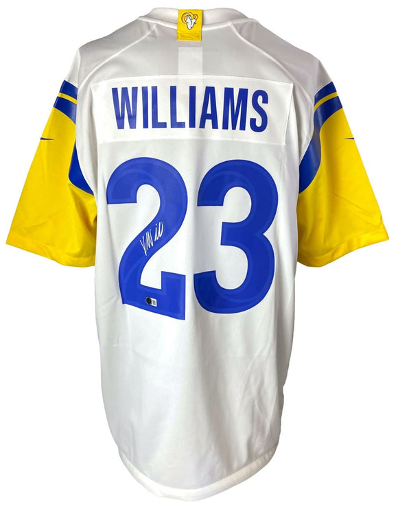 Kyren Williams Signed Los Angeles Rams White Nike Game Jersey BAS ITP