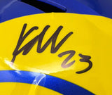 Kyren Williams Signed Los Angeles Rams Full Size Speed Replica Helmet BAS