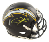 LaDainian Tomlinson Signed San Diego Chargers Mini Speed Helmet BAS