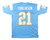 LaDainian Tomlinson San Diego Signed Powder Blue Football Jersey HOF 17 BAS