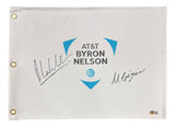 Anirban Lahiri Max Greyserman Signed AT&T Byron Nelson Golf Flag BAS