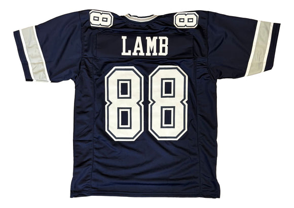 CeeDee Lamb Dallas Navy Blue Football Jersey
