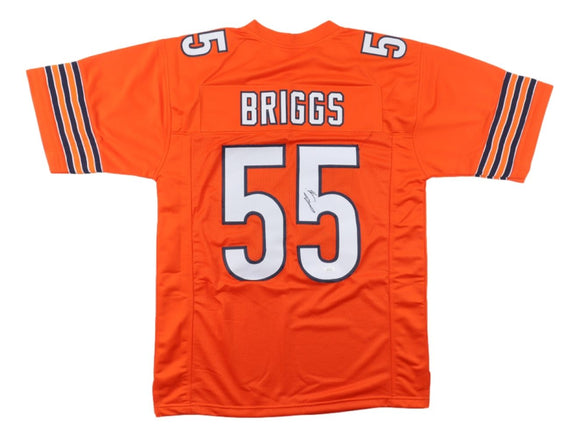 Lance Briggs Chicago Signed Orange Football Jersey JSA Hologram