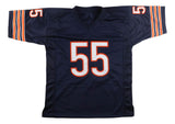 Lance Briggs Chicago Signed Navy Football Jersey JSA QR Hologram