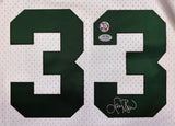 Larry Bird Signed Celtics White M&N Hardwood Classics Swingman Jersey PSA/DNA
