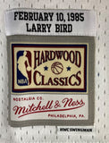 Larry Bird Signed Celtics All Star M&N Hardwood Classics Swingman Jersey JSA