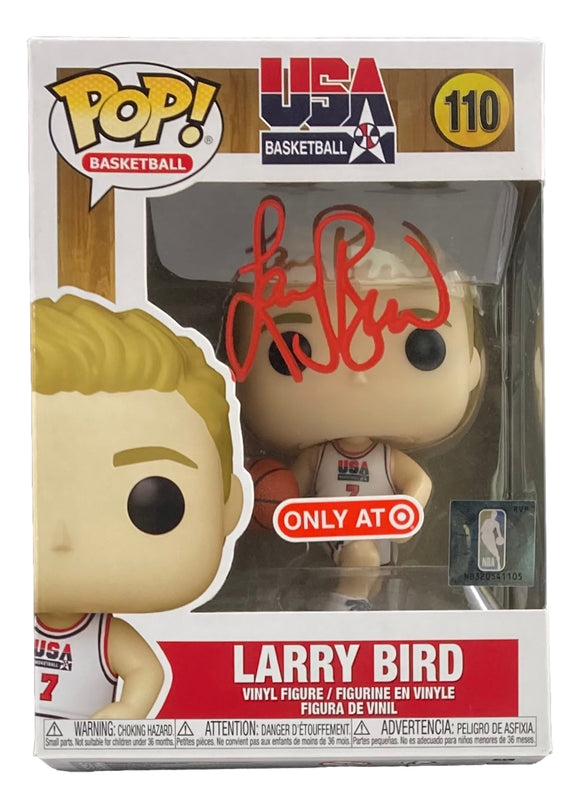 Larry Bird Signed USA Basketball Funko Pop #110 PSA ITP