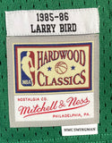 Larry Bird Signed Celtics Green M&N Hardwood Classics Swingman Jersey BAS ITP Sports Integrity