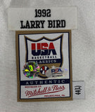 Larry Bird Signed USA M&N Authentic Dream Team Warm Up Shooting Shirt PSA/DNA