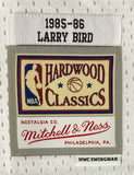 Larry Bird Signed Celtics White M&N Hardwood Classics Swingman Jersey PSA ITP