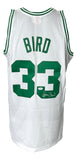 Larry Bird Signed Celtics White M&N Hardwood Classics Swingman Jersey PSA ITP