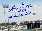 Larry Grantham Signed 8x10 New York Jets Football Photo Original Jet Insc BAS Sports Integrity