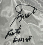Larry Holmes Signed Custom White Boxing Trunks Easton Assassin JSA QR