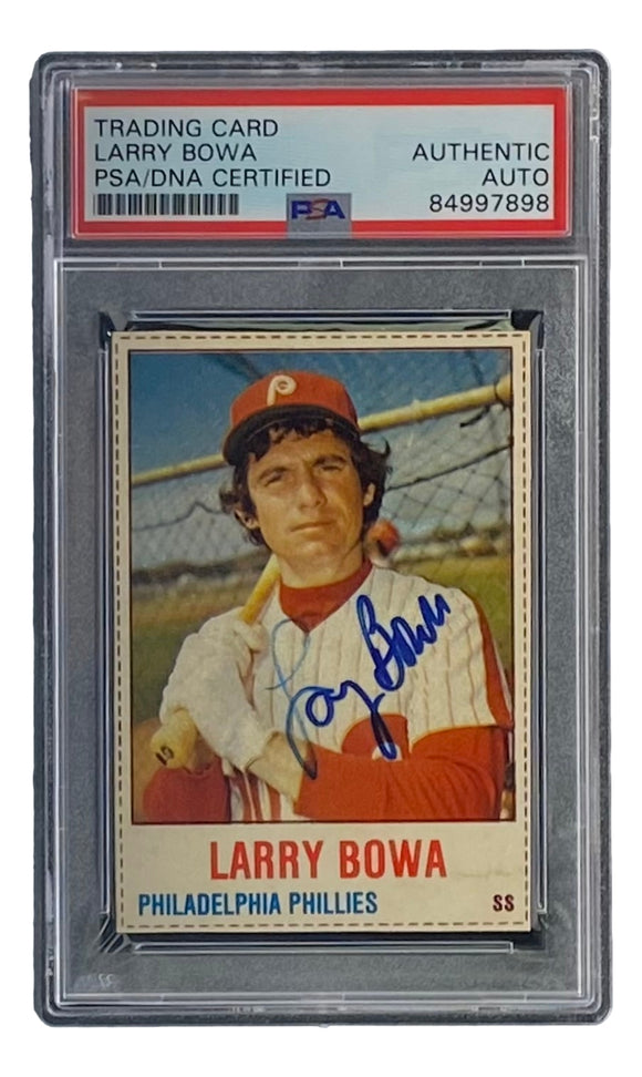 Larry Bowa Signed Philadelphia Phillies 1978 Hostess #71 Trading Card PSA/DNA Sports Integrity