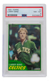 Larry Bird 1981 Boston Celtics Topps Basketball Card #4 PSA NM MT 8