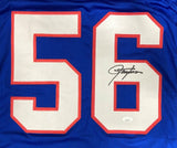 Lawrence Taylor New York Signed Blue Football Jersey JSA Hologram