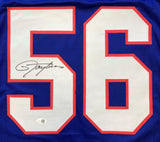 Lawrence Taylor New York Signed Blue Football Jersey JSA QR Hologram