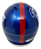 Lawrence Taylor Signed New York Giants Mini Speed Helmet JSA QR Hologram