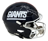 Lawrence Taylor Signed Giants FS T/B Authentic SpeedFlex Helmet BAD MF BAS