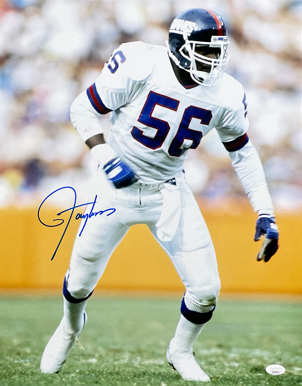 Lawrence Taylor Signed Giants Custom Last To Wear 56 Jersey Autographed JSA