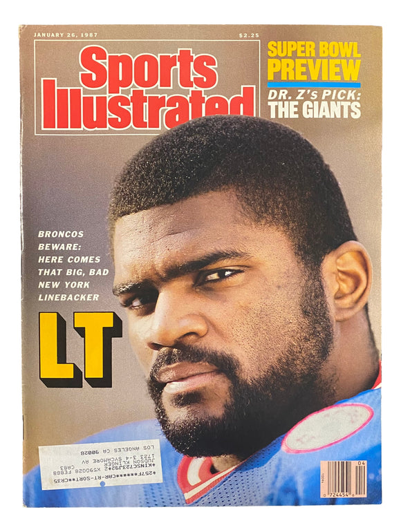 Lawrence Taylor New York Giants Sports Illustrated Magazine January 26,1987