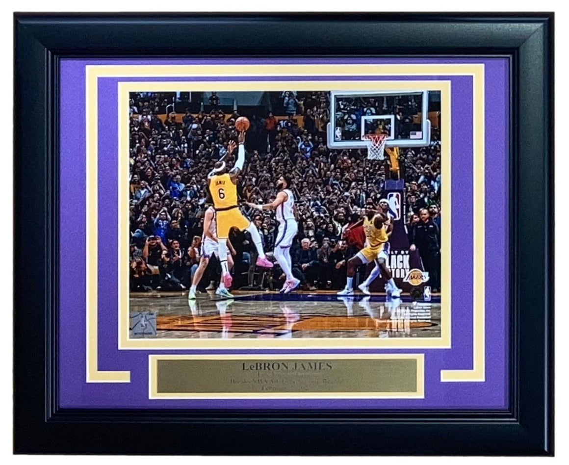 Lebron James Framed 8x10 Los Angeles Lakers Scoring Record Photo ...