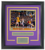 Lebron James Framed 8x10 Lakers Scoring Record Photo w/ Laser Engraved Signature Sports Integrity
